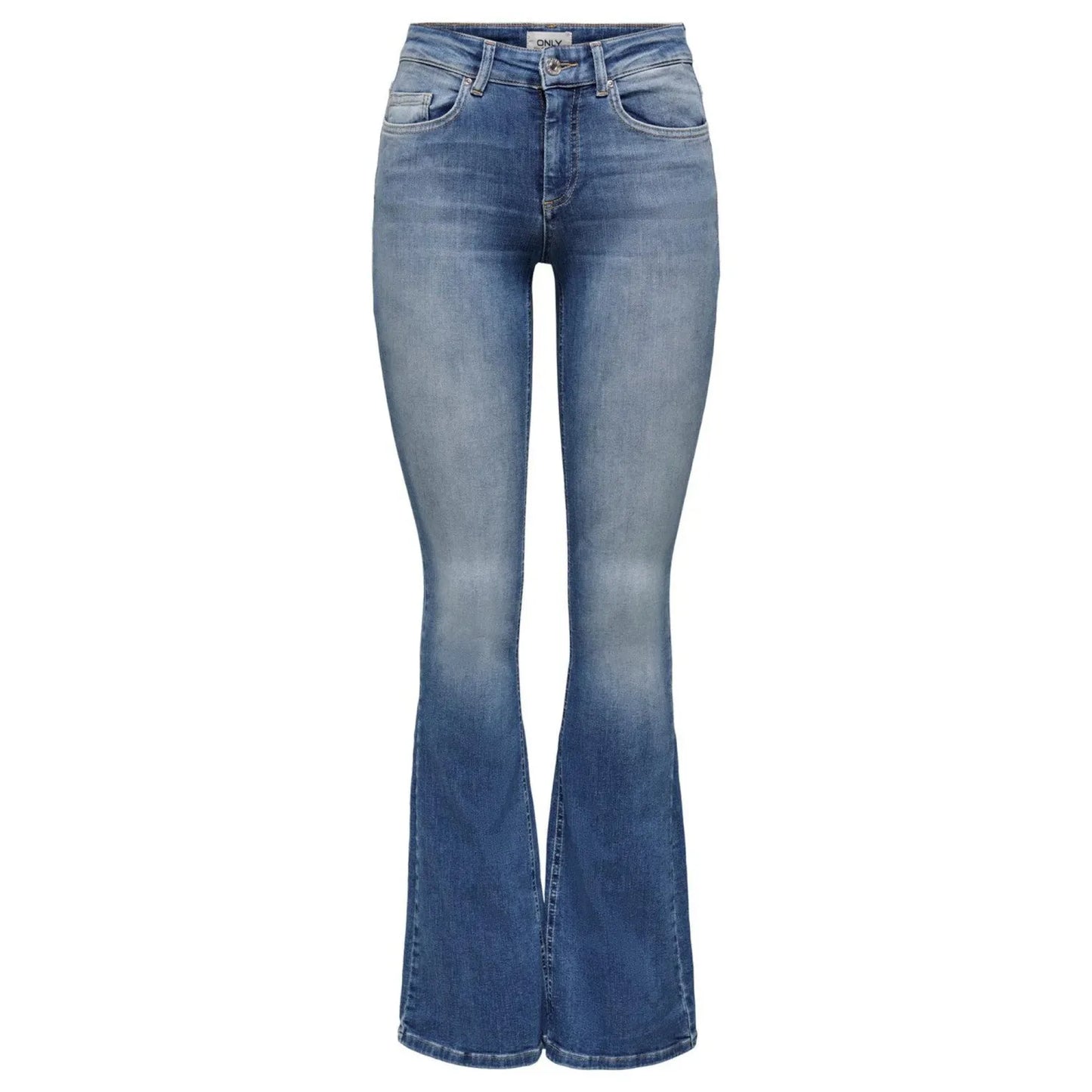 Only Blue Cotton Flared Jeans 1728,67400106144,Blue,Clothing,Flared Jeans - Jeans Denim - Clothing,Jeans Denim - Clothing,New with tags,Only,Women,XS