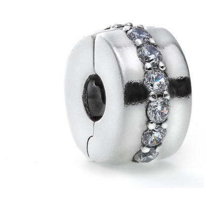 PANDORA CHARMS Mod. CLEAR SPARKLING ROW CLIP PANDORA