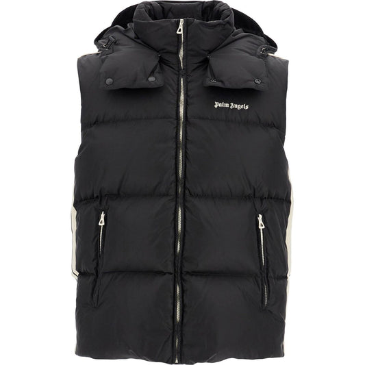 Palm Angels sleeveless down jacket with contrasting Vests Palm Angels