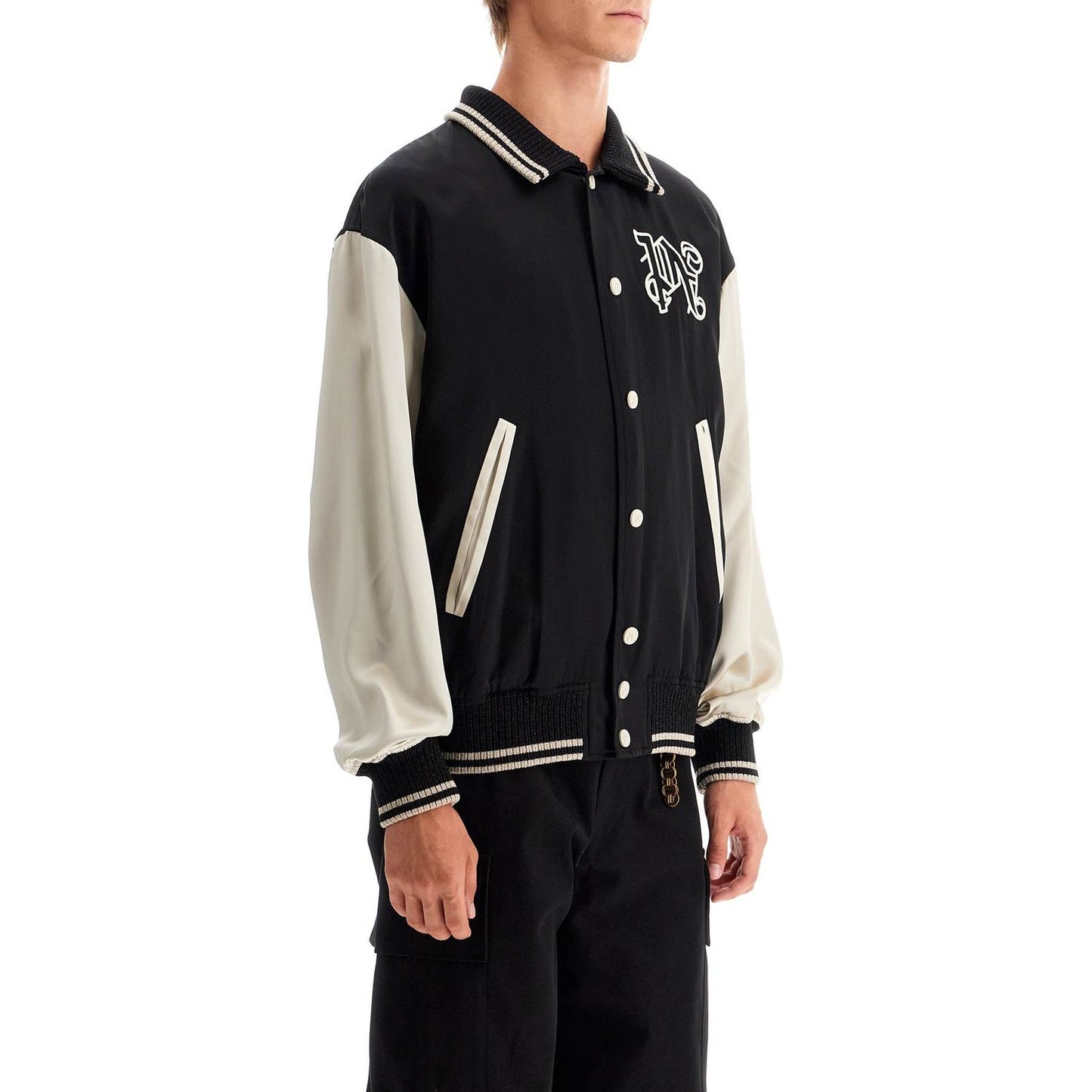 Palm Angels satin varsity jacket for Vests Palm Angels