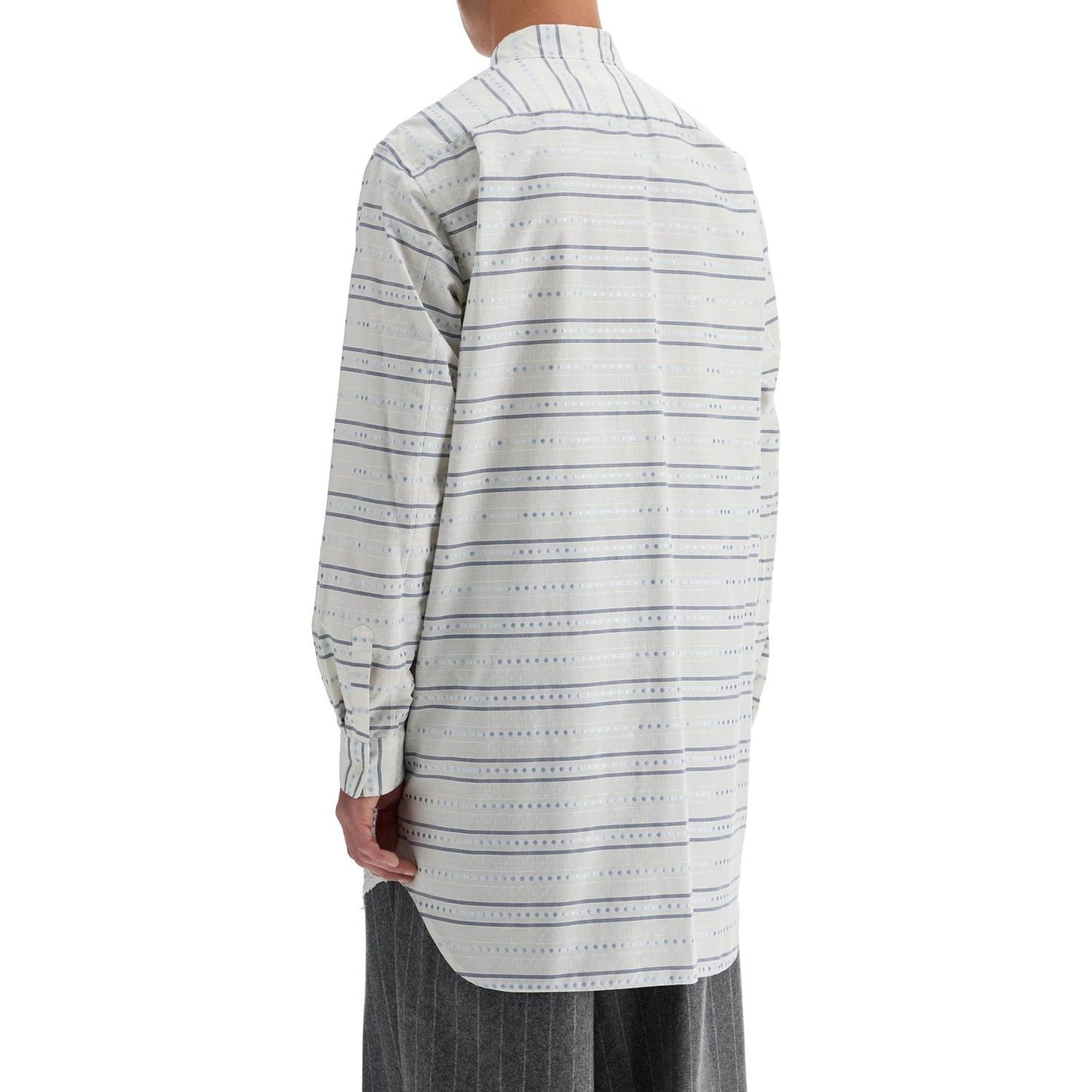 Comme Des Garcons Homme Plus maxi jacquard shirt with Shirts Comme Des Garcons Homme Plus Light Gray