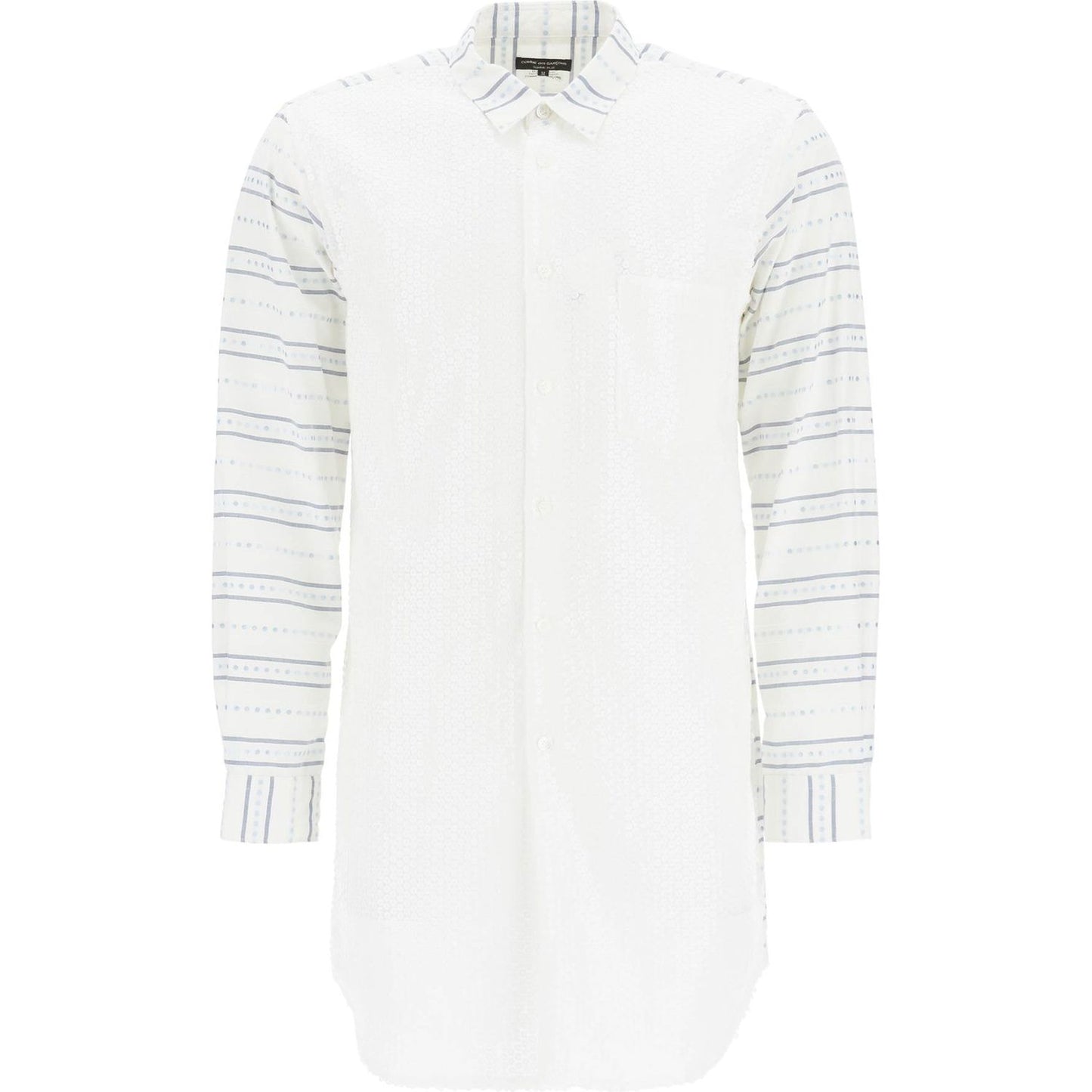 Comme Des Garcons Homme Plus maxi jacquard shirt with Shirts Comme Des Garcons Homme Plus White Smoke