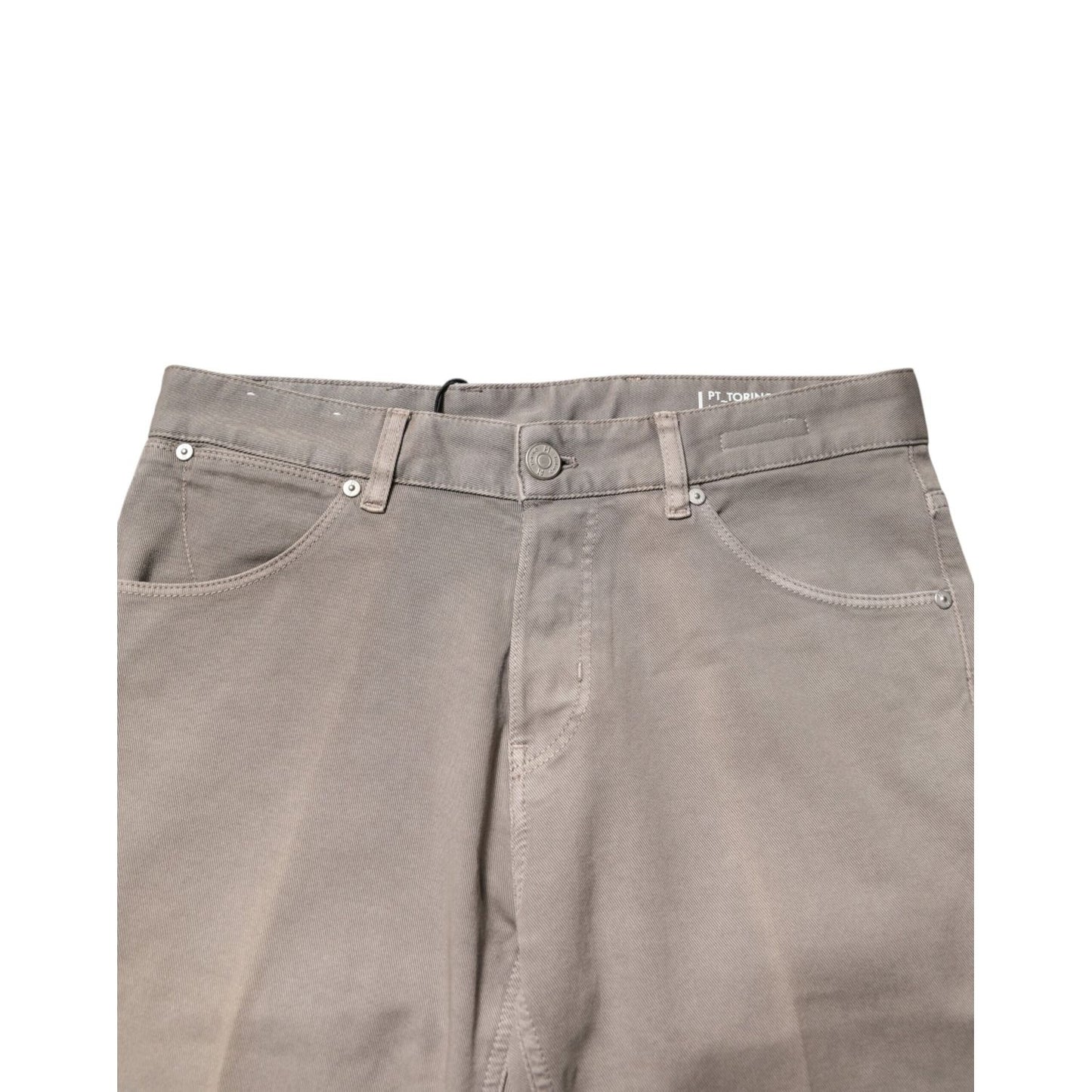 PT Torino Brown Bull Denim Reggae Mastice Straight Trouser Jeans PT Torino