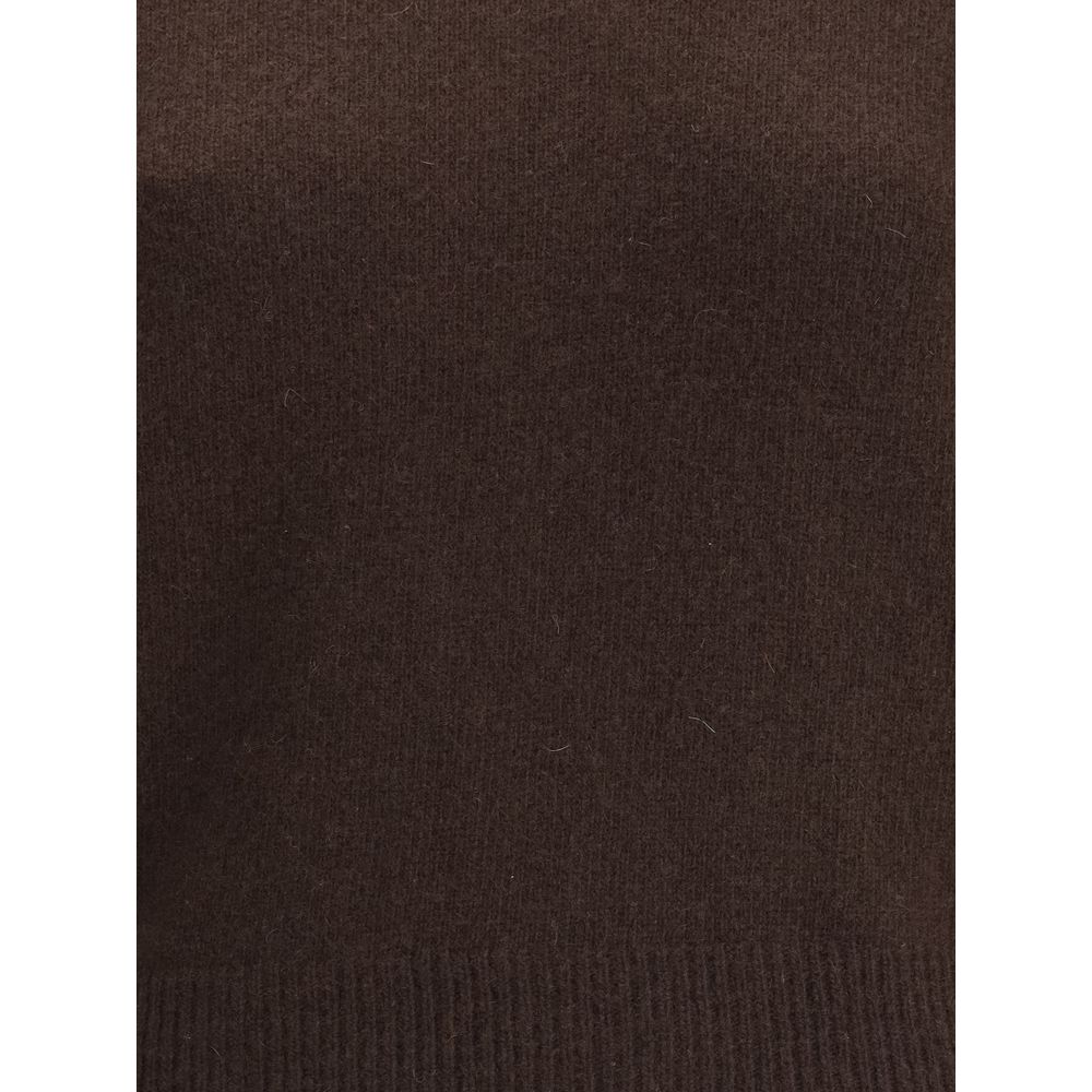 Petar Petrov Brown Fleece Wool Cashmere Sweater