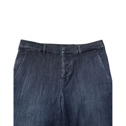 Prada Dark Blue Mid Waist Skinny Fit Men Denim Trouser Jeans Prada