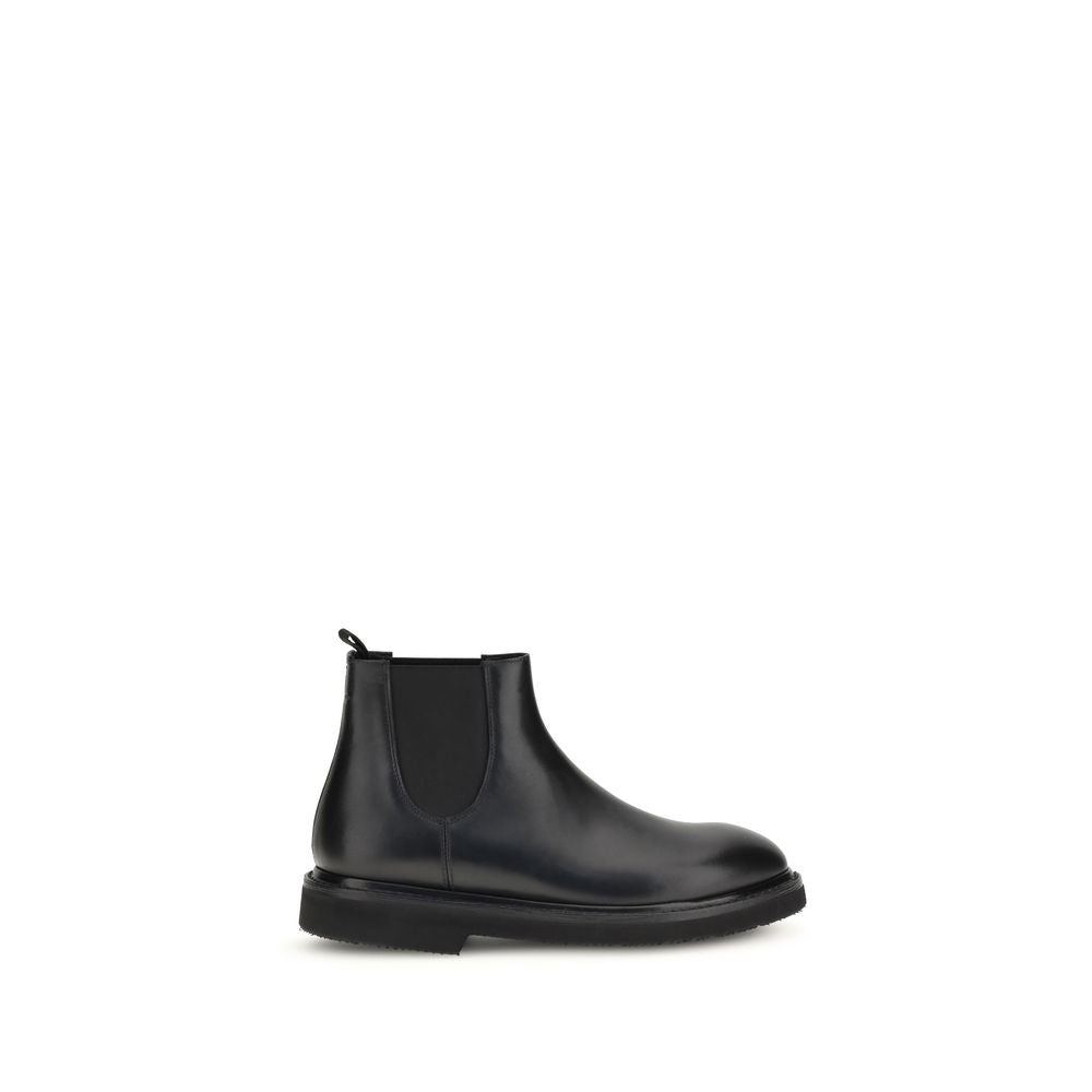 Premiata Black Calf Leather Bos Taurus Chelsea Boots Premiata