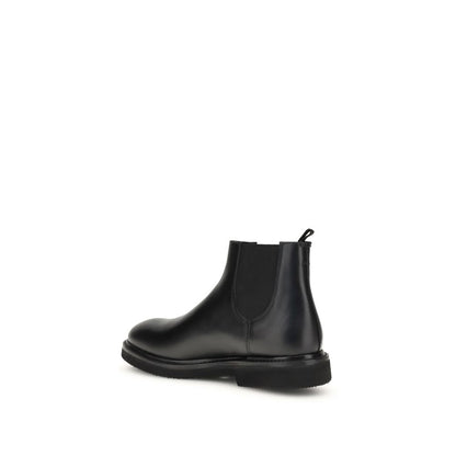 Premiata Black Calf Leather Bos Taurus Chelsea Boots Premiata