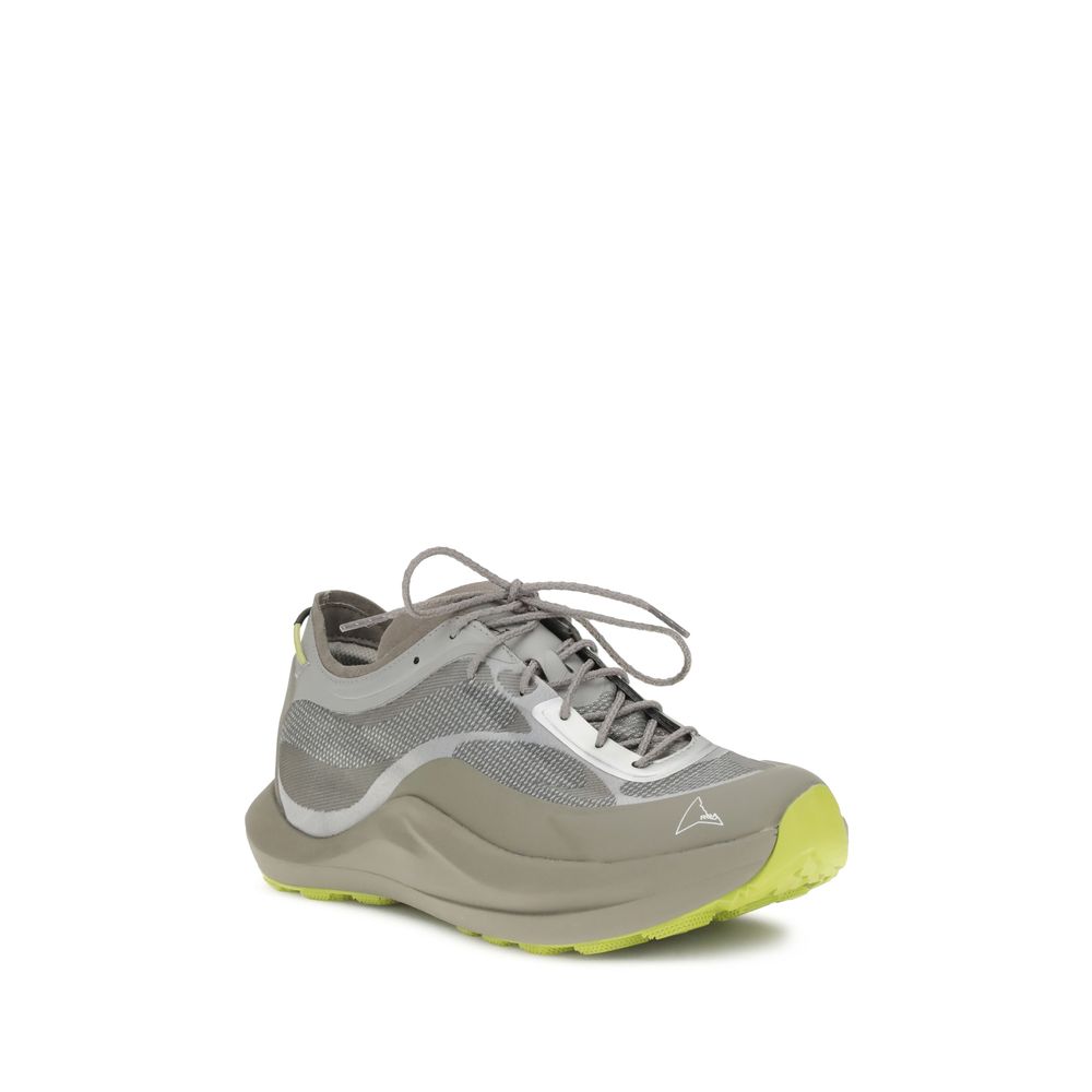 ROA Gray Polyester Athletic Sneakers ROA