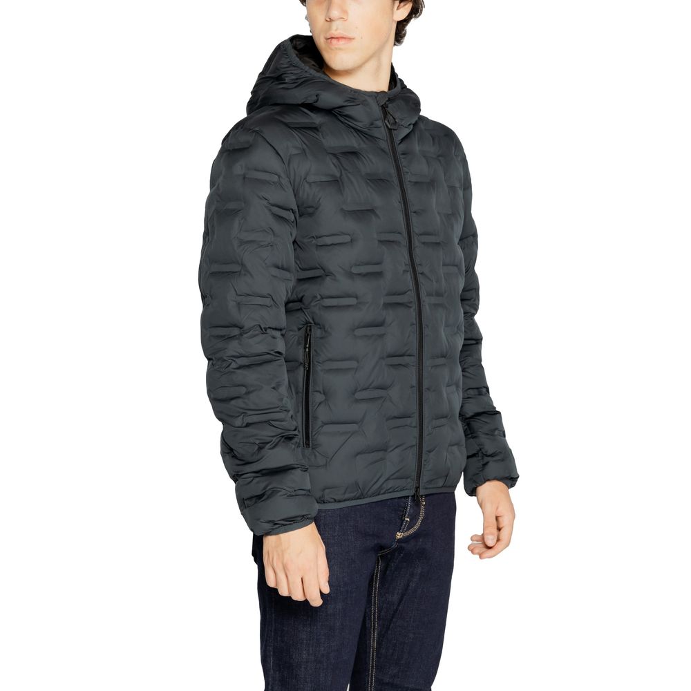 Replay Blue Polyester Full-Length Jacket