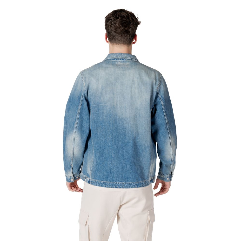 Replay Light Blue Cotton Denim Jacket