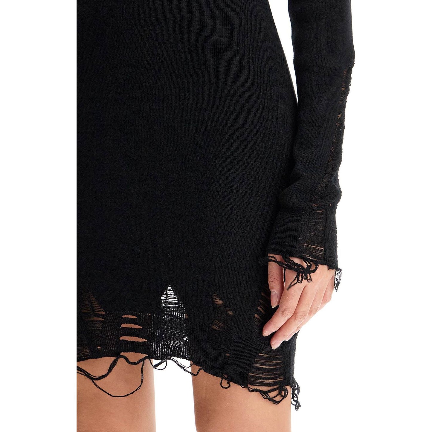 MM6 Maison Margiela destroyed knit mini dress Dresses MM6 Maison Margiela