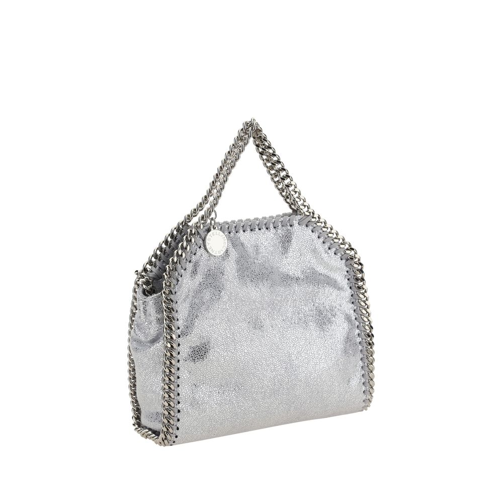 Stella McCartney Silver Tiny Shaggy Tote Shoulder Bag