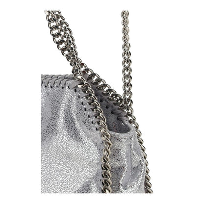 Stella McCartney Silver Tiny Shaggy Tote Shoulder Bag