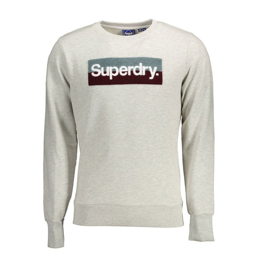 Superdry Grigio Cotton Men Sweatshirt Superdry