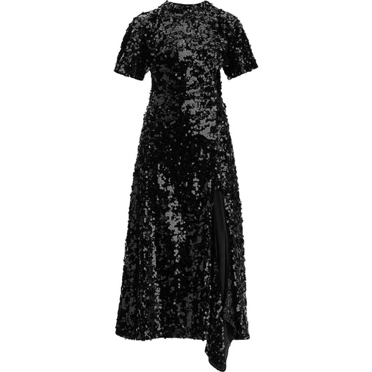 Ganni midi velvet and sequin dress Dresses Ganni Black