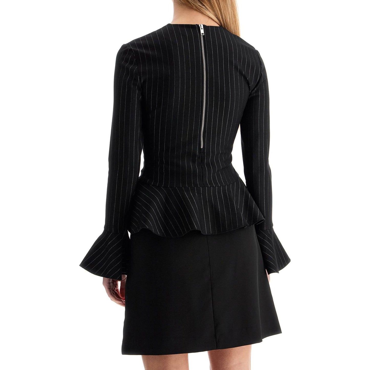 Ganni long-sleeved peplum Topwear Ganni