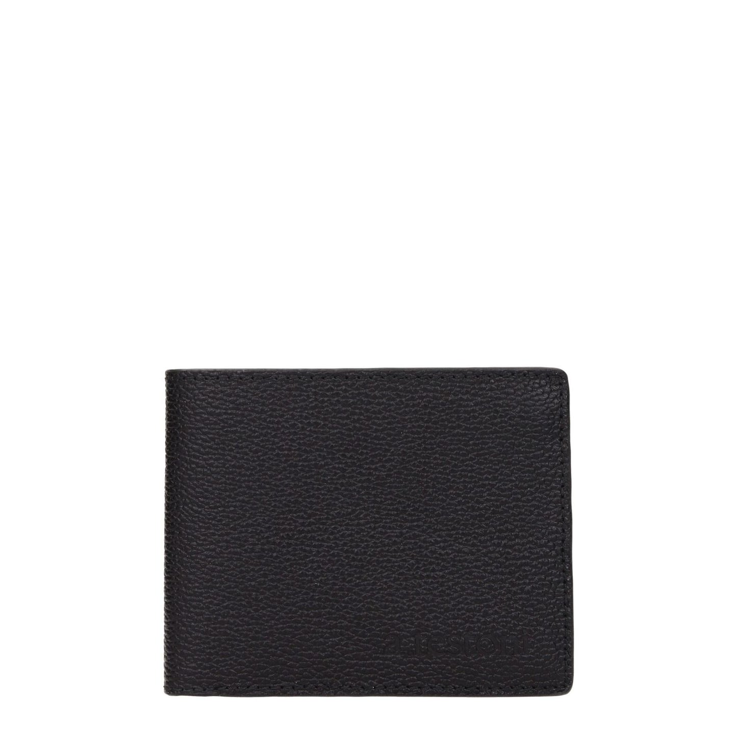 Testoni Black Leather Wallet Testoni