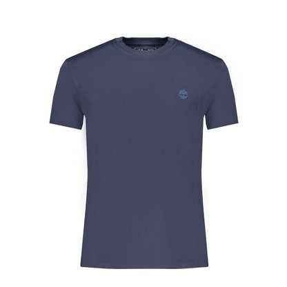 Timberland Blue Cotton Men's Slim-Fit T-Shirt