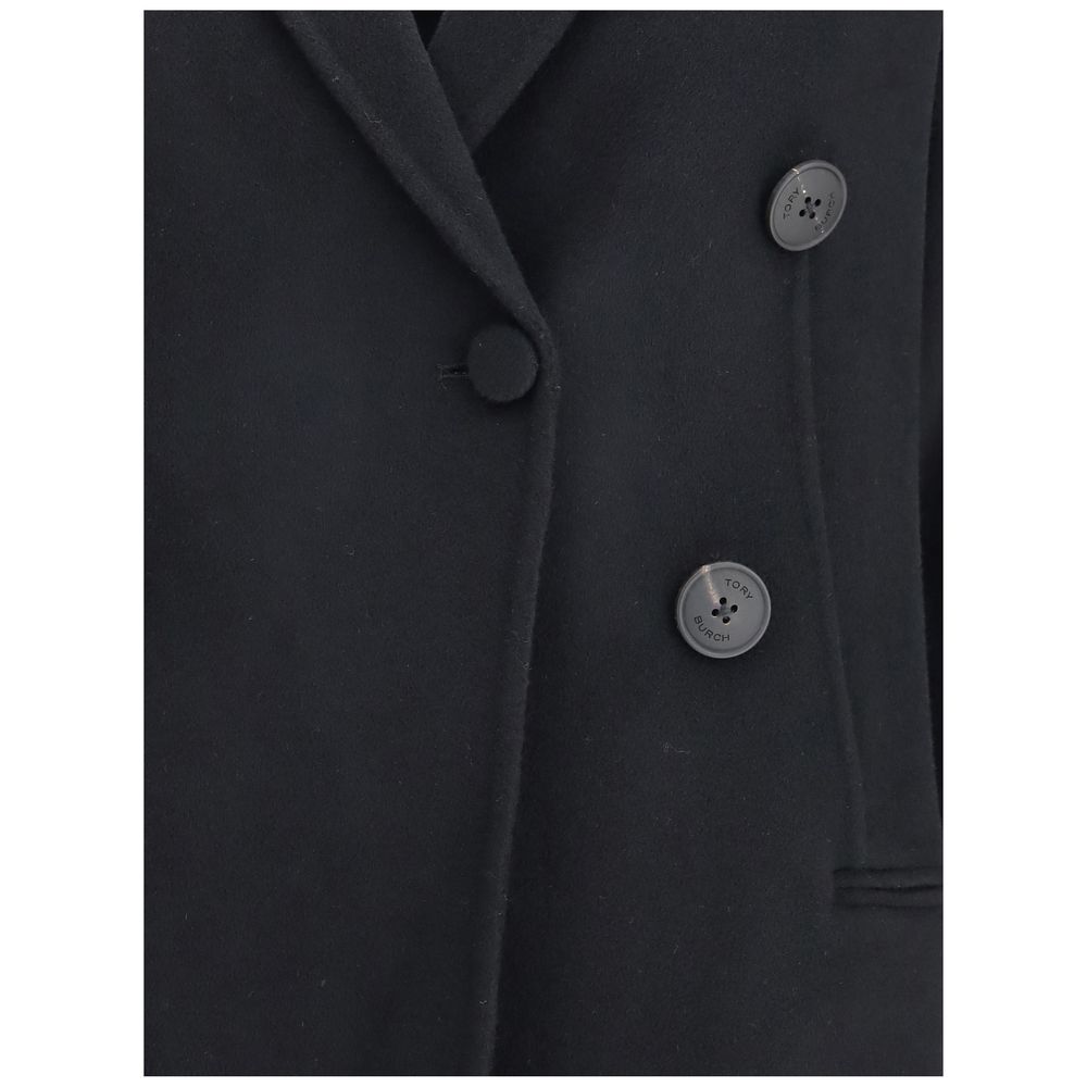 Tory Burch Black Wool Coat