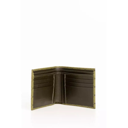 Trussardi Green Leather Men Wallet