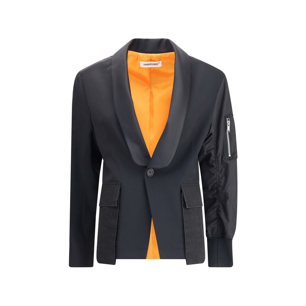 Undercover Black Polyester Bomber Undercover