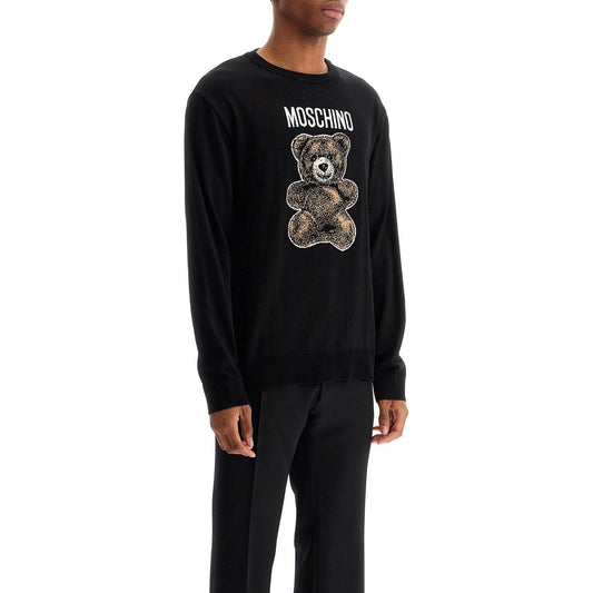 moschino teddy bear cotton t-shirt Knitwear Moschino Black