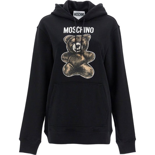 moschino teddy bear hooded sweat Topwear Moschino Black