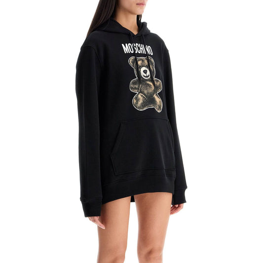 moschino teddy bear hooded sweat Topwear Moschino Rosy Brown