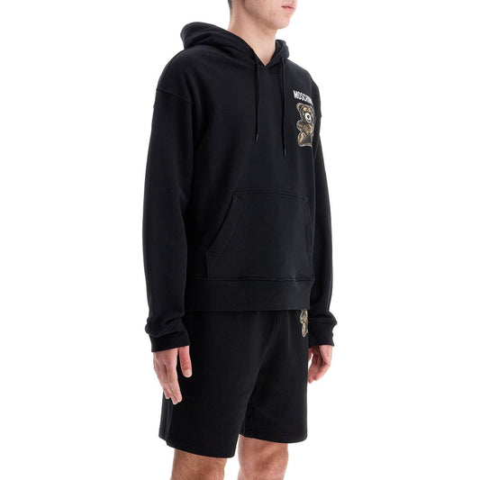 moschino teddy bear hooded sweat Topwear Moschino Black