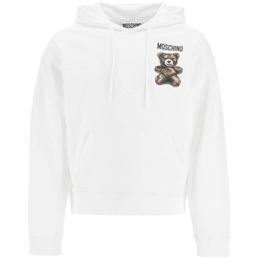 moschino teddy bear hooded sweat