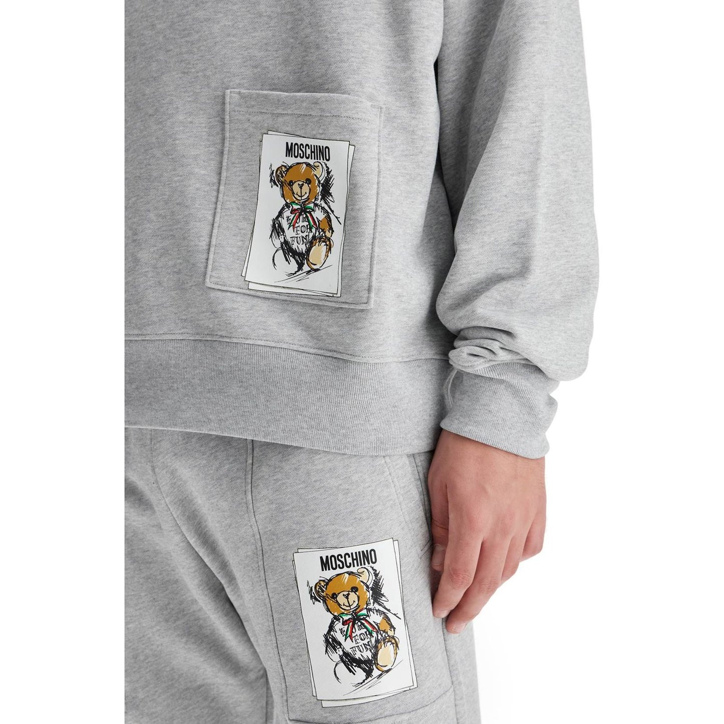 Moschino hooded teddy bear sweatshirt Topwear Moschino