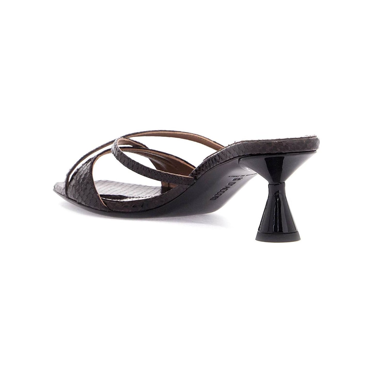 D'accori python-print leather lust mules Mules D'accori