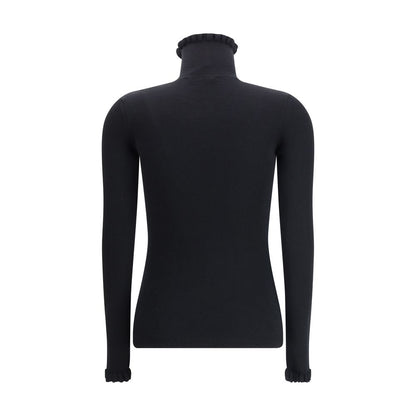 Valentino Black Fleece Wool Sweatshirt Valentino