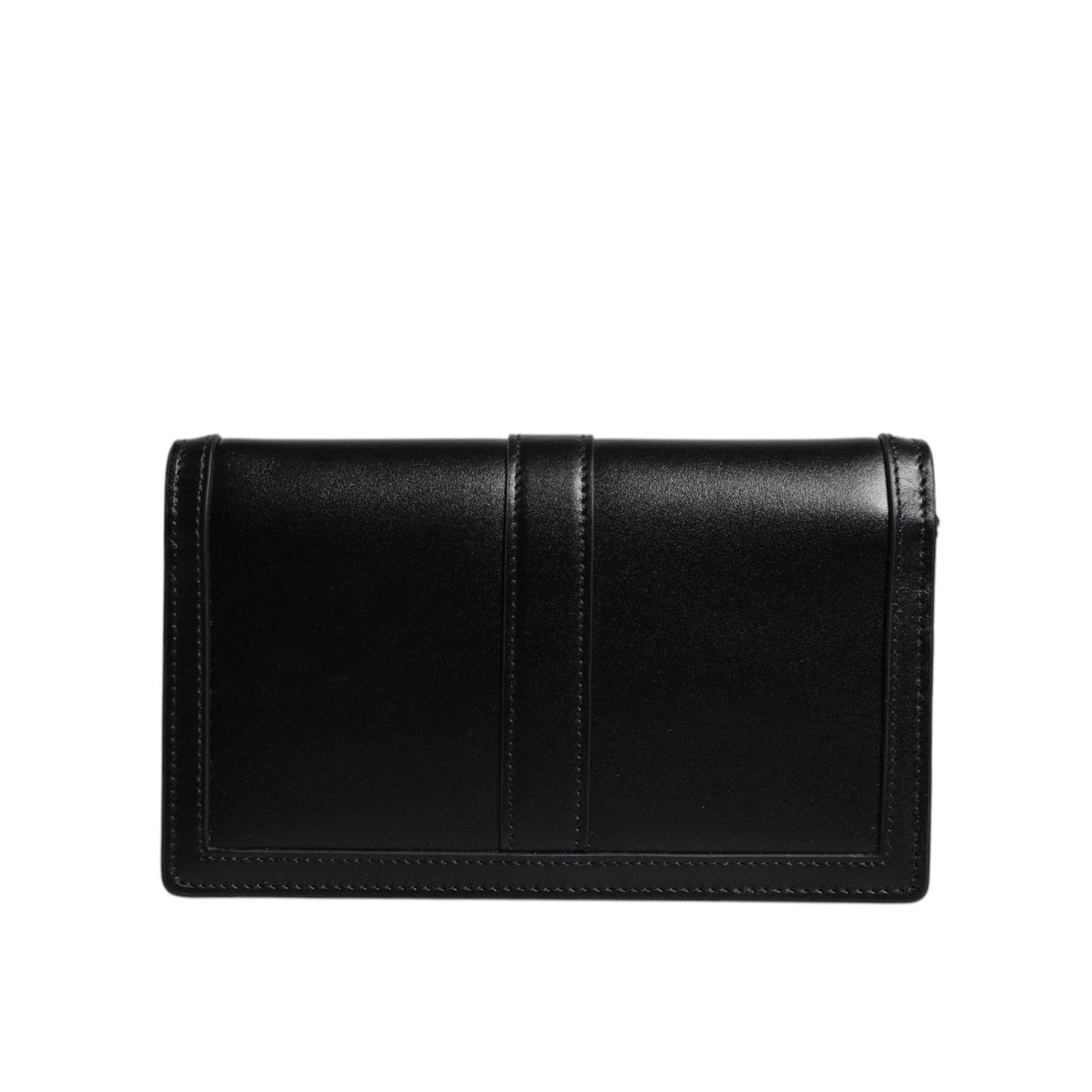 Versace Black Calfskin Leather Chain Strap Shoulder Crossbody Bag Versace