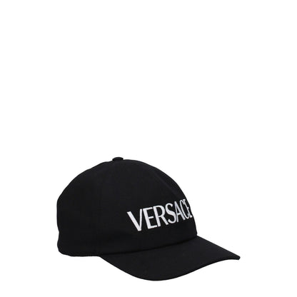 Versace Black Cotton Cap (Baseball Hat) Versace