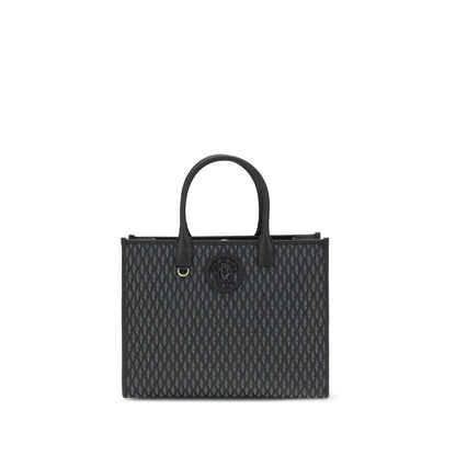Versace Black Cotton Handbag Versace