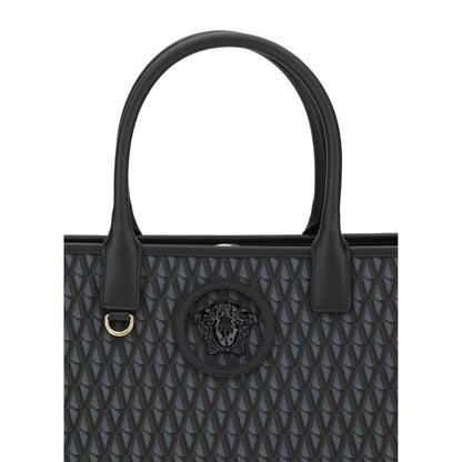 Versace Black Cotton Handbag Versace