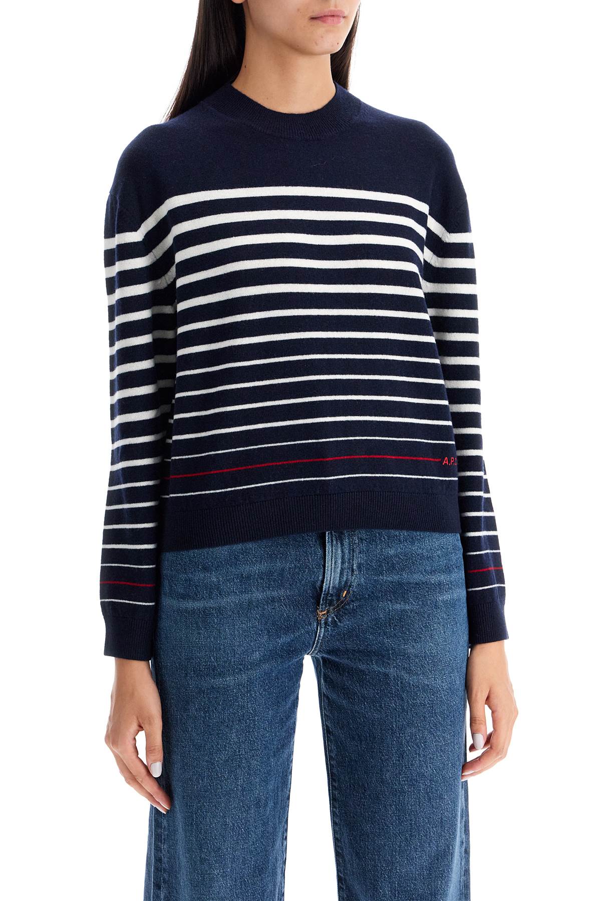 A.P.C. A.P.C. "striped wool billie pullover