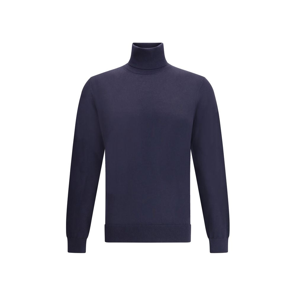 ZEGNA Blue Cashmere Turtleneck ZEGNA