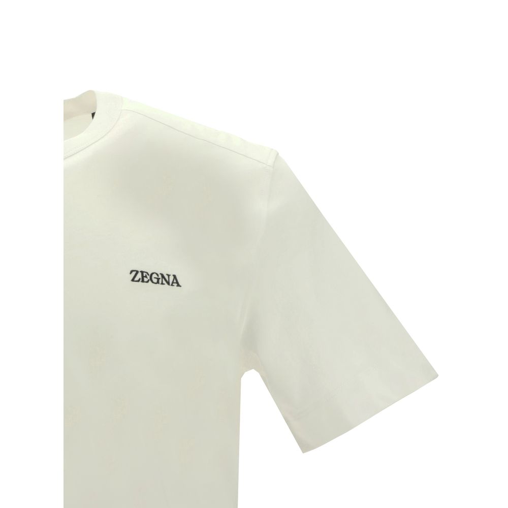 ZEGNA White Cotton T-Shirt ZEGNA
