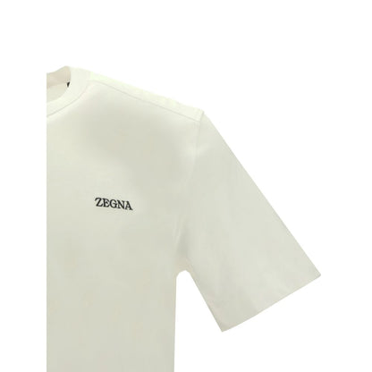 ZEGNA White Cotton T-Shirt ZEGNA