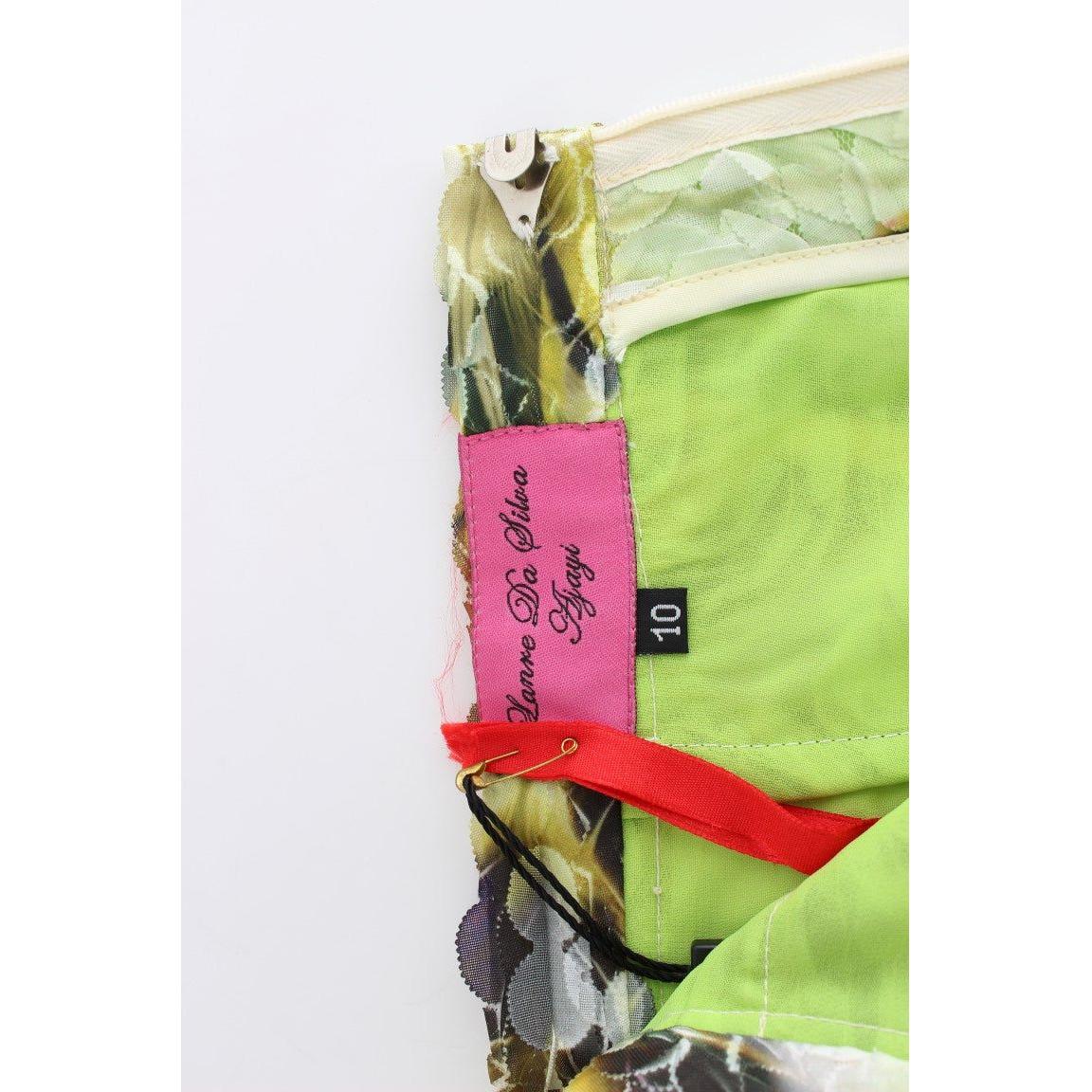 Lanre Da Silva Ajayi | Multicolor Organza Pencil Skirt | McRichard Designer Brands