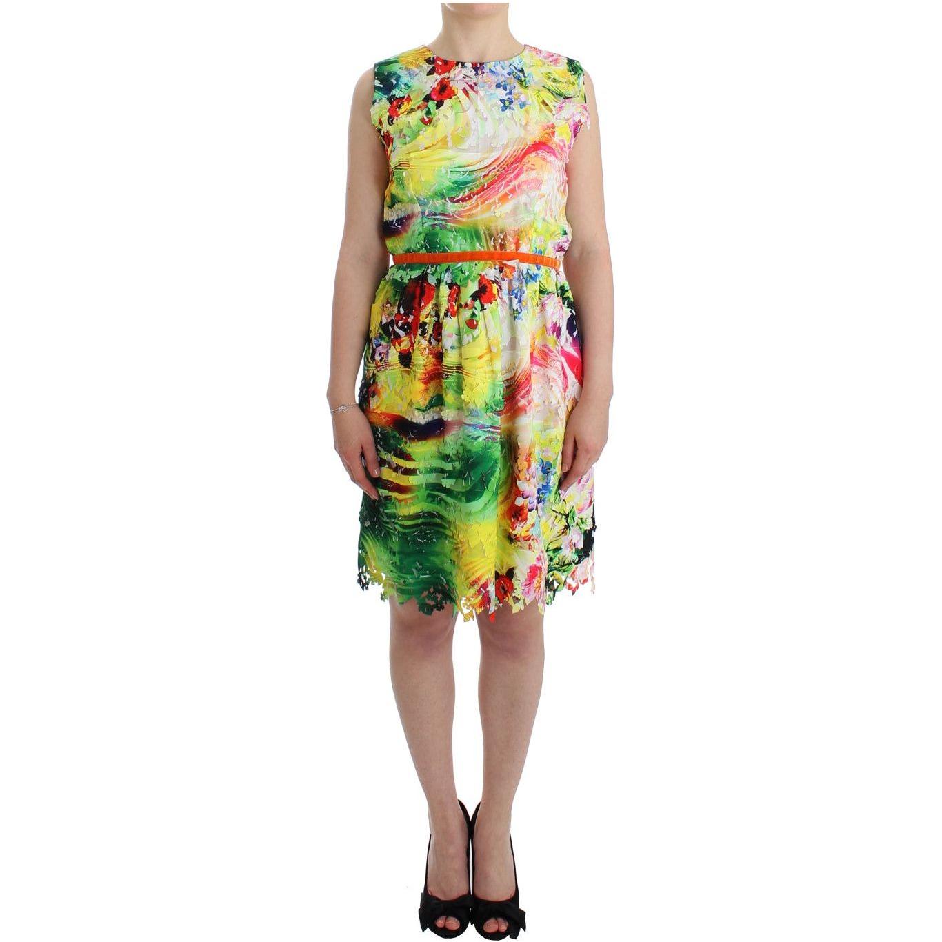 Lanre Da Silva Ajayi | Multicolor Organza Sheath Dress | McRichard Designer Brands