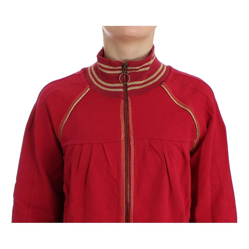 John Galliano | Pink Mock Zip Cardigan Sweatshirt Sweater | McRichard Designer Brands