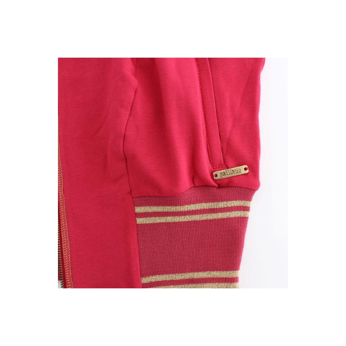 John Galliano | Pink Mock Zip Cardigan Sweatshirt Sweater | McRichard Designer Brands