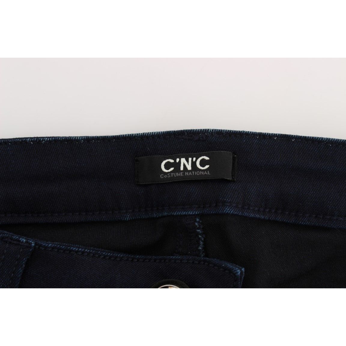 Costume National | Blue Cotton Blend Slim Fit Jeans | McRichard Designer Brands