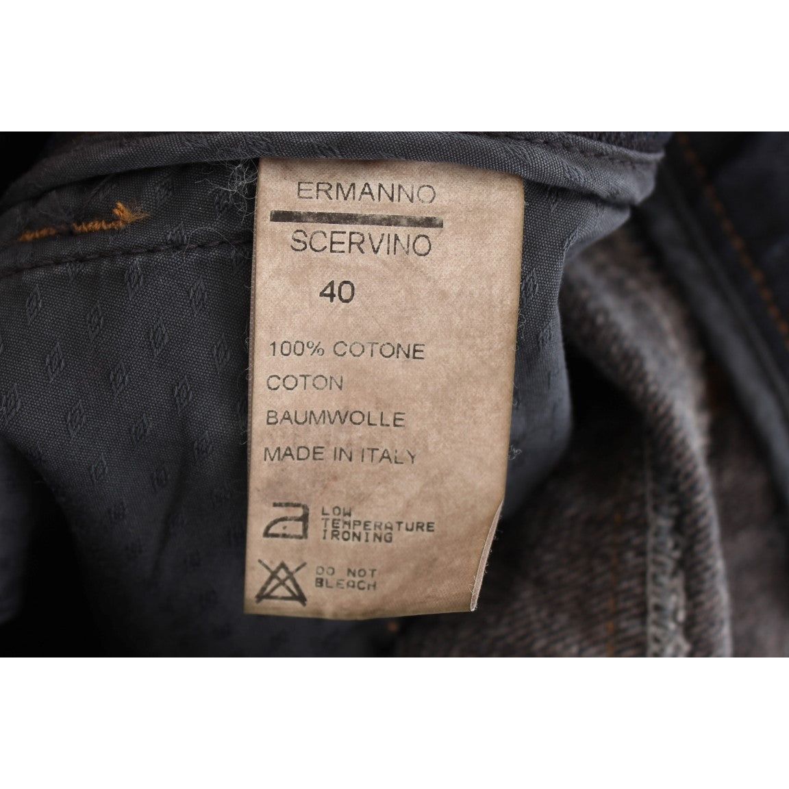 Ermanno Scervino | Blue Wash Cotton Slim Fit Jeans | McRichard Designer Brands