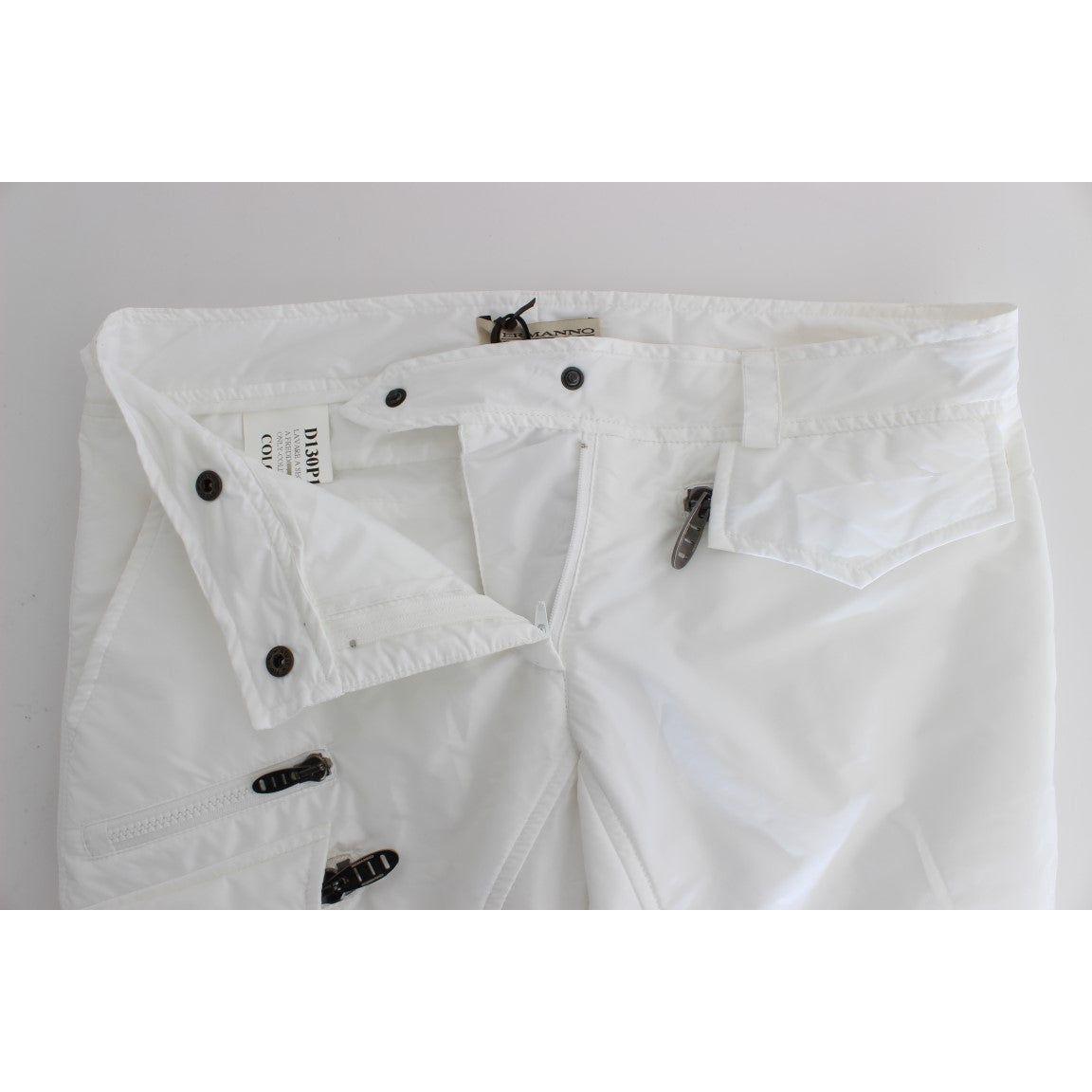 Ermanno Scervino | White Nylon Padded Slim Fit Cargo Pants | McRichard Designer Brands