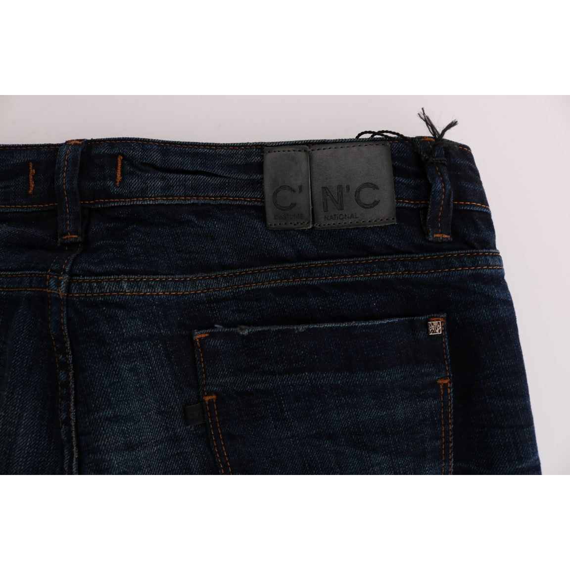 Costume National | Blue Cotton Regular Fit Denim Jeans | McRichard Designer Brands