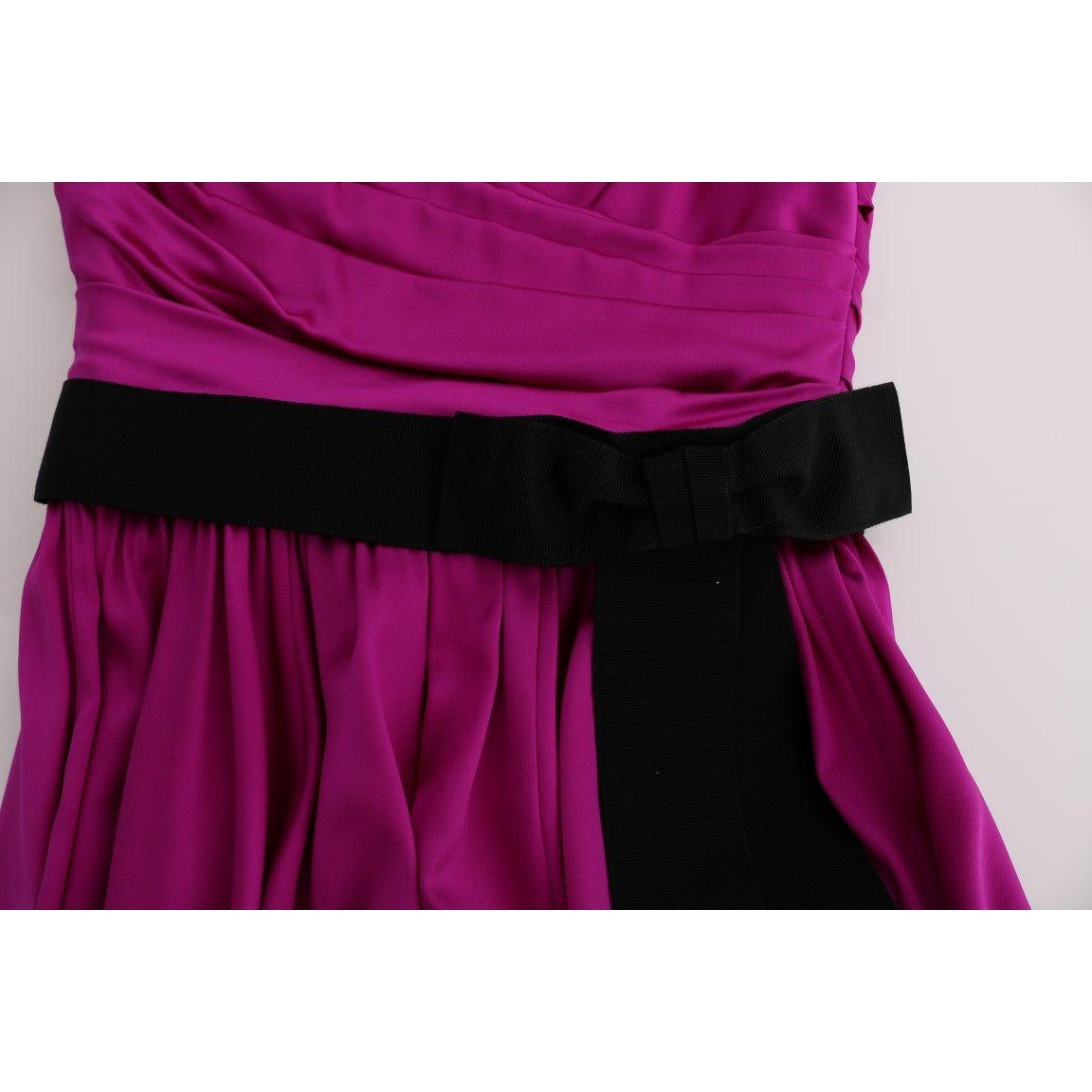 Dolce & Gabbana | Pink Silk Stretch Shift Long Dress | McRichard Designer Brands